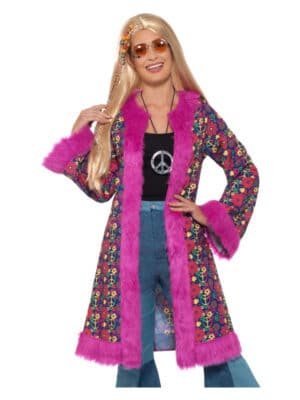 60'er Hippie Jakke Pink