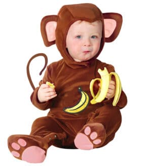 Bedårende Abe Babykostume