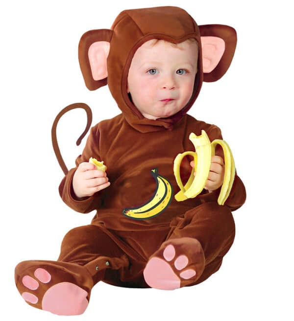Bedårende Abe Babykostume