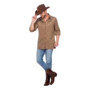 Brun Cowboy Skjorte