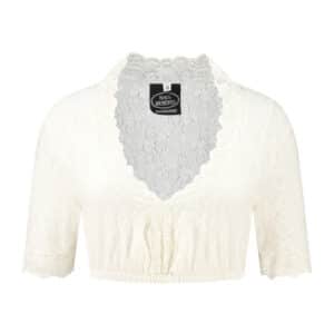 Dirndlbluse Naturhvid