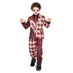 Halloween Klovn Jakkesæt Børnekostume