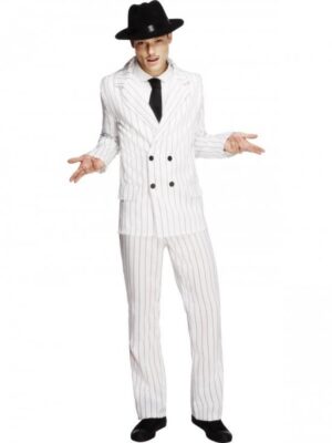 Hvid Gangster Kostume