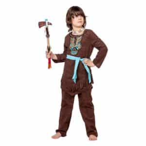 Indianer Børnekostume Brun