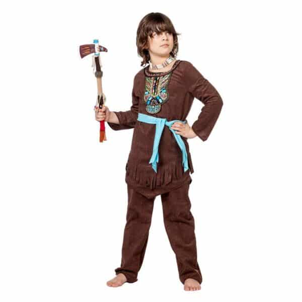 Indianer Børnekostume Brun