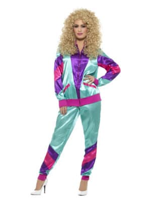 Mint 80'er Træningsdragt Kostume