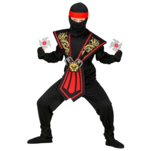 Mortal Ninja Børnekostume Rød