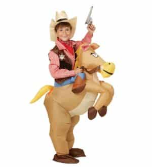 Oppustelig Cowboy Børnekostume
