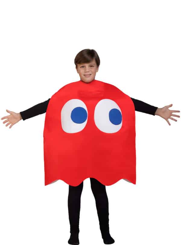 Pac-ManÂ® Blinky Spøgelse Børnekostume Rød