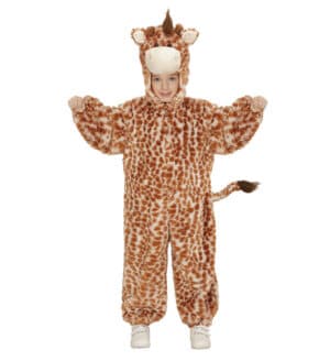 Plysset Giraf Børnekostume