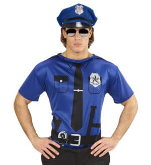 Politi T-Shirt Mørkeblå