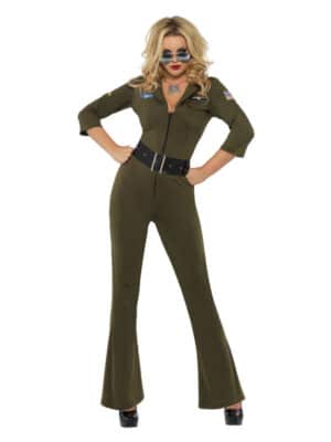 Top GunÂ® Kvindelig Jagerpilot Kostume