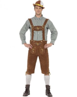 Tyrolerkostume Klassisk Grøn
