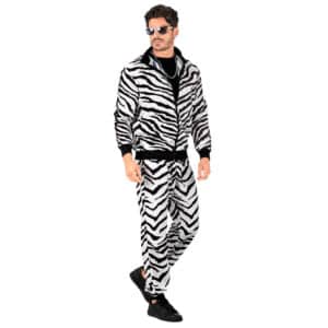 Zebra 80'er Træningsdragt Kostume
