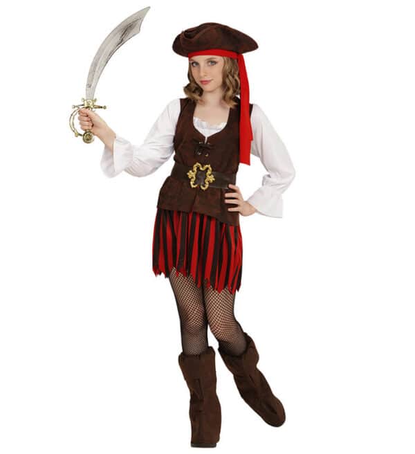 Caribisk Piratpige Børnekostume