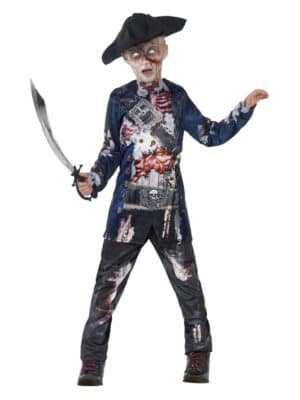 Zombie pirat Børnekostume