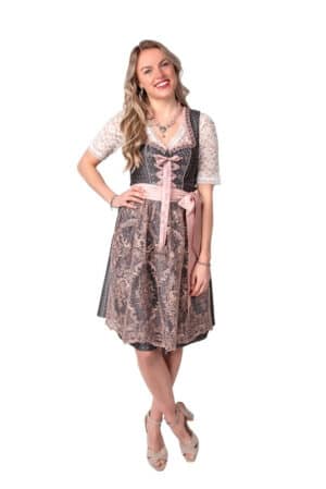 Dirndl Amelia Laksefarvet