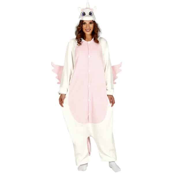 Enhjørning Onesie Kostume Lyserød