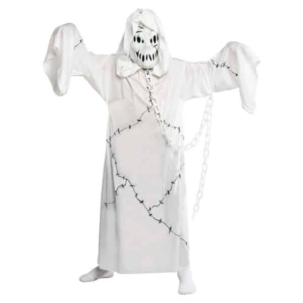 Ghoul Spøgelse Børnekostume Hvid
