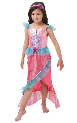 Havfrue Prinsesse Deluxe Udklædning(Str. 104/S)