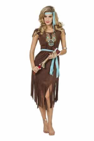 Indianer Skønhed Deluxe Kostume