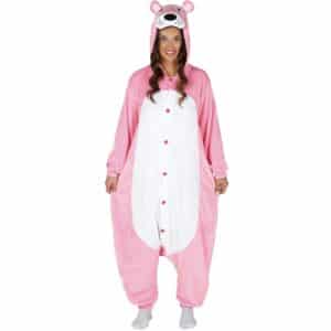Kat Onesie Kostume Lyserød