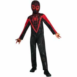 SpidermanÂ® Miles Morales Børnekostume Sort