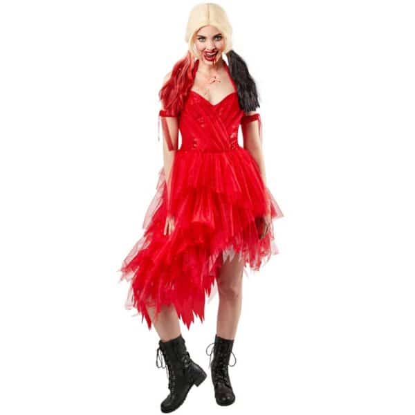 Suicide SquadÂ® Harley Quinn Kjole Kostume Rød