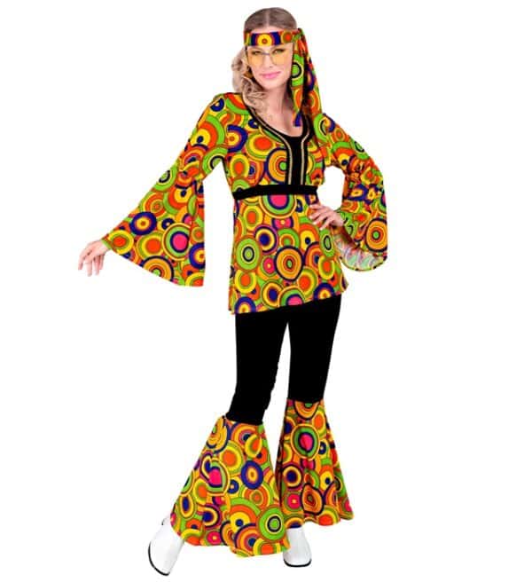 70'er Groovy Cirkler Kostume Gul