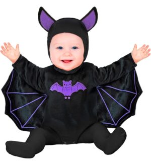 Flagermus Babykostume Sort/Lilla