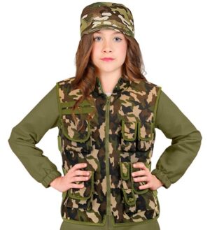 Klassisk Militær Børnevest Camouflage