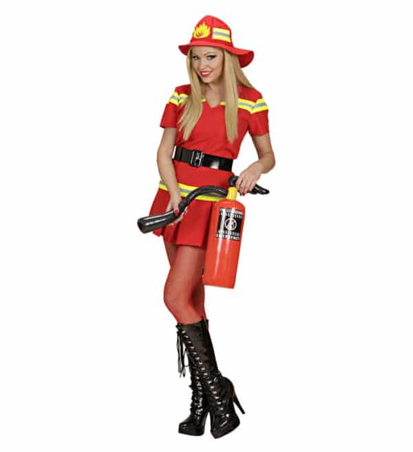 Kvindelig Brandmand Kostume