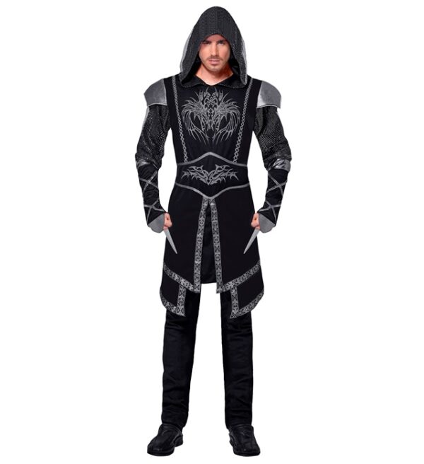 Middelalder Assassin Kostume Sort