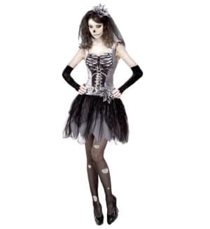 Skelet Brud Kostume