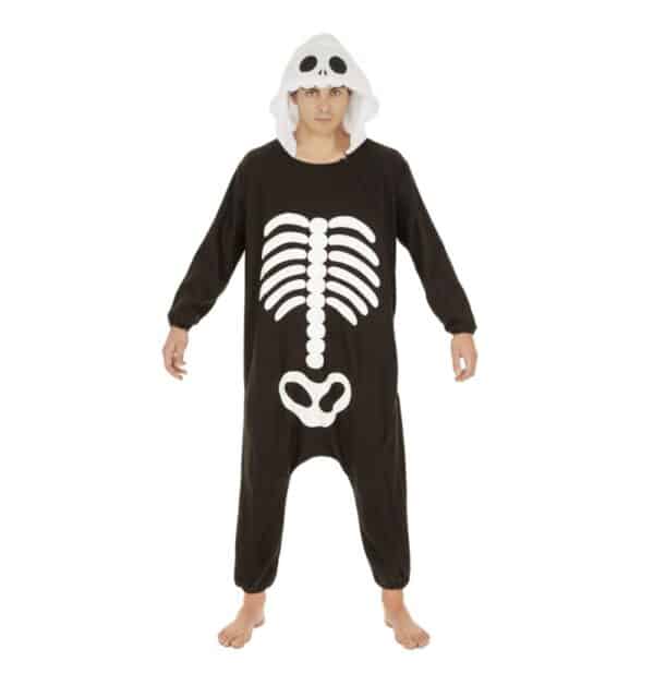 Skelet Kigurumi Onesie Kostume