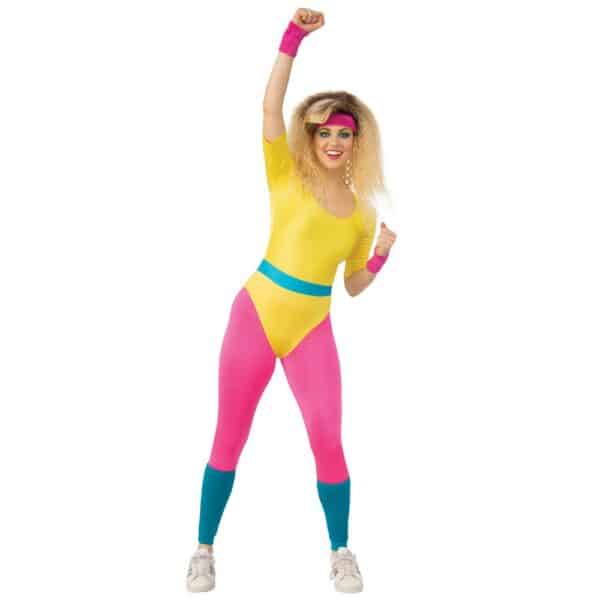 80'er Aerobic Pige Kostume