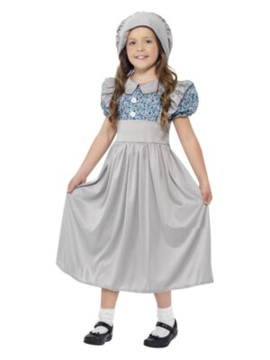 Gammeldags Skolepige Børnekostume