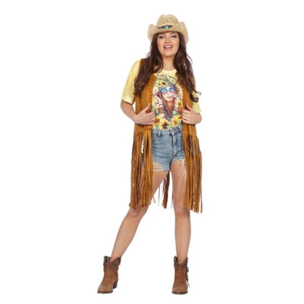 Hippie Frynsevest Kostume