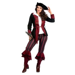 Piratdronning Kostume Vinrød