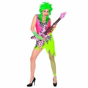 80'er Rockstjerne Kostume Neon