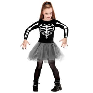 Ballerina Skelet Børnekostume