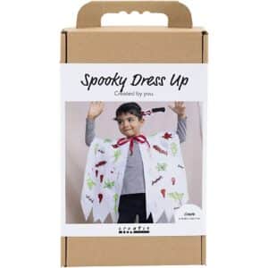 DIY Kit Spooky Udklædning, Kappe og Hårbøjle, ass. Farver