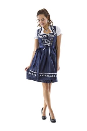 Dirndl Polka Blå