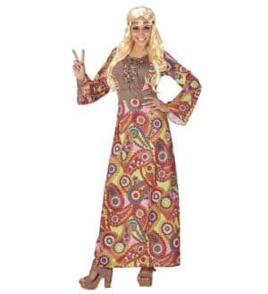 Flot Hippie Kjole Kostume