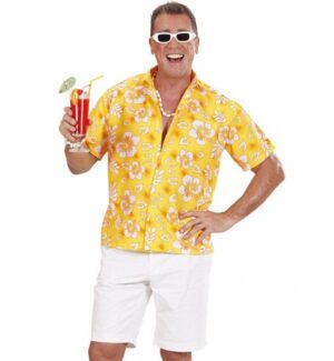 Hawaiiskjorte Gul