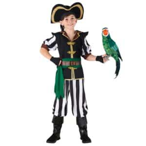 Pirat Børnekostume Grøn/Guld