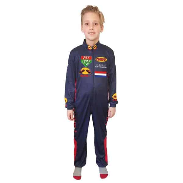 Racerkører Børnekostume Blå