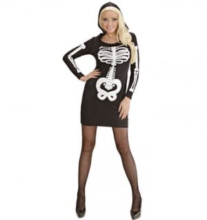 Glamourøs Skeletdiva Kostume