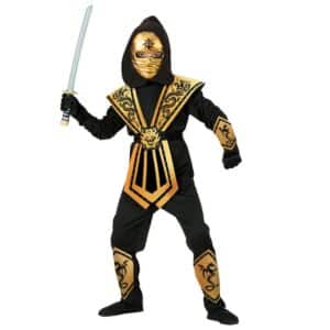 Mortal Ninja Børnekostume Guld