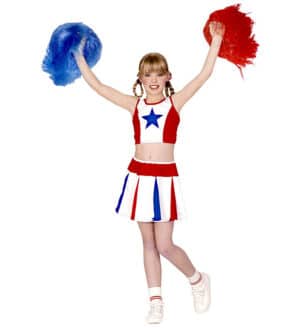 Amerikansk Cheerleader Børnekostume